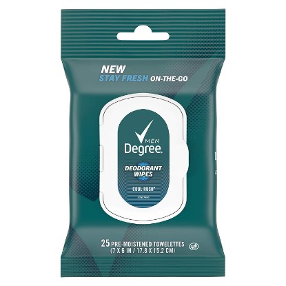 Picture of Degree Men On-The-Go Deodorant Wipes Cool Rush