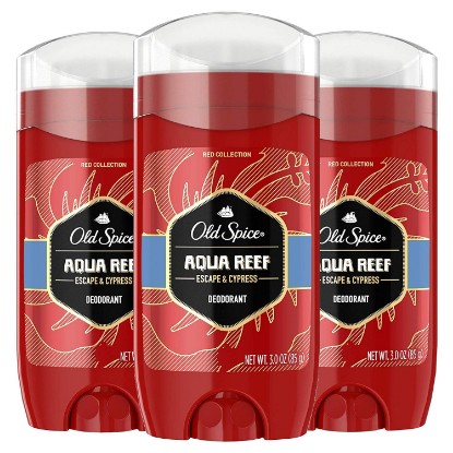 Picture of Old Spice Deodorant for Men Pure Sport Scent Red Zone Collection 3 Oz (Pack of 3) Packaging May Vary
