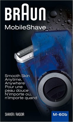 Picture of Braun Electric Razor for Men, M60b Mobile Electric Foil Shaver, Washable GreenCircle Certified: Certified Energy Savings