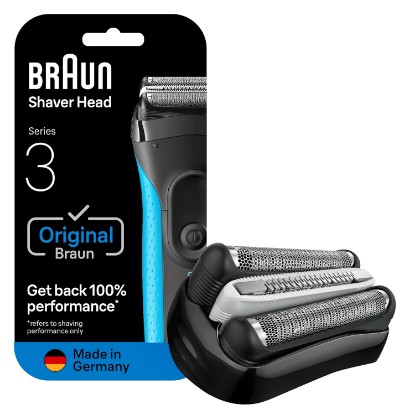 Picture of Braun Series 3 Pro Skin Electric Shaver Replacement Head - 32B - Compatible with Electric Razors 3000s, 3010s, 3040s, 3050cc, 3070cc, 3080s, 3090cc GreenCircle Certified: Certified Energy Savings
