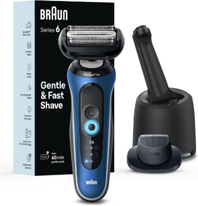 Picture of Braun Electric Shaver for Men, Series 6 6172cc, Wet & Dry Shave, Shaving Kit with SmartCare Center and Precision Trimmer GreenCircle Certified: Certified Energy Savings