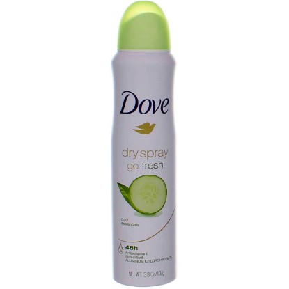 Picture of Dove Deodorant Dry Spray Cool Essentials Antiperspirant, 3.8 Ounce (Pack of 3)