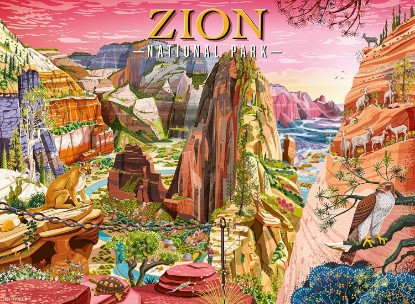 Picture of Ravensburger Zion National Park 500 Piece Puzzle for Adults The Forest Stewardship Council