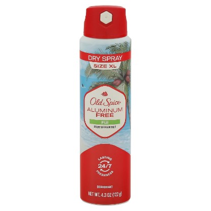 Picture of Old Spice Size XL Dry Spray Aluminum Free Fiji Deodorant XL, 4.3 Ounce