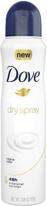 Picture of Dove Dry Spray Antiperspirant, Original Clean 3.80 oz (Pack of 5)