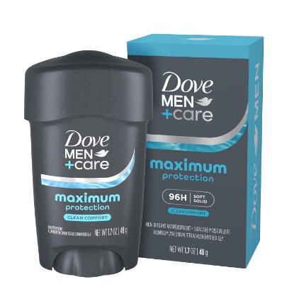 Picture of Dove Men+Care Clinical Protection Antiperspirant Clean Comfort 1.7 oz | For heavy sweating, Helps stay fresh & confident, With 1/4 moisturizers, Clean Comfort scent