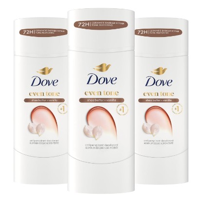 Picture of Dove Even Tone Antiperspirant Deodorant Shea Butter & Vanilla 2.6oz 3PK | Even Tone