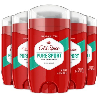 Picture of Old Spice Pure Sport Deodorant, 2.4 Ounce (Pack of 5)