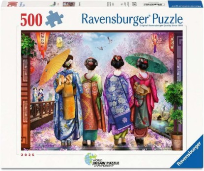 Picture of Ravensburger Blossom Walk 500 Piece Jigsaw Puzzle – Peaceful Garden Path Challenge, Relaxing Fun for Adults & Families The Forest Stewardship Council