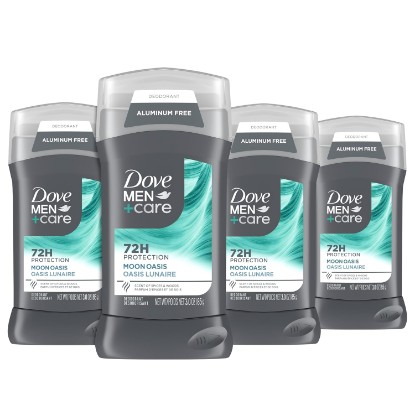 Picture of DOVE MEN Aluminum-Free Deodorant Moon Oasis 4 Count 3.0 oz | For a Long-Lasting Scent, with 72H Odor Protection