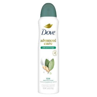 Picture of Dove Advanced Care Antiperspirant Dry Spray Palo Santo & Sage 3.8 oz | 72h Sweat & Odor Protection, Alcohol Free, FIFA World Cup Limited Edition
