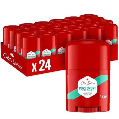 Picture of Old Spice Antiperspirant Deodorant For Men, High Endurance, 24/7 Sweat Defense & Odor Protection, 24/7 Freshness & Lasting Scent, Pure Sport Scent, 0.5 oz (Pack of 24)