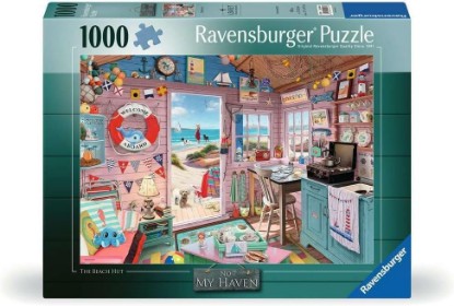 Picture of Ravensburger My Haven No.7: My Beach Hut 1000 Piece Jigsaw Puzzle for Adults - 12000032 - Handcrafted Tooling, Made in Germany, Every Piece Fits Together Perfectly The Forest Stewardship Council