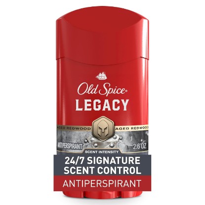 Picture of Old Spice Antiperspirant Deodorant for Men, 24/7 Sweat & Odor Protection, 24/7 Signature Scent & Lasting Freshness, Invisible Solid, Legacy with Coconut, Pine & Cedar Scent, 2.6 oz