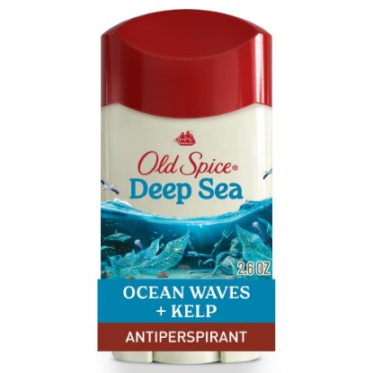 Picture of Old Spice Dry Feel Antiperspirant Deodorant for Men, 24/7 Long Lasting Freshness, 24/7 Sweat & Odor Protection, Gentle on Skin with Skin Conditioners, Deep Sea with Ocean Elements Scent, 2.6 oz