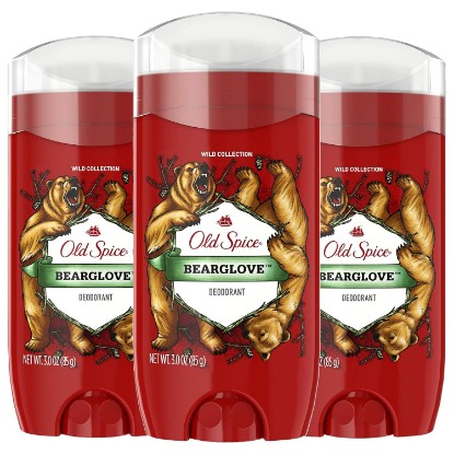 Picture of Old Spice Deodorant for Men, Bearglove Scent, Wild Collection, 3 oz, (Pack of 3)