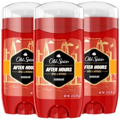 Picture of Old Spice Red Collection After Hours Scent Deodorant for Men, 3.0 oz, Pack of 3