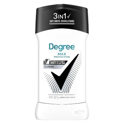 Picture of Degree Men UltraClear Antiperspirant Deodorant Black+White 72-Hour Sweat and Odor Protection Antiperspirant For Men With MotionSense Technology 2.7 oz