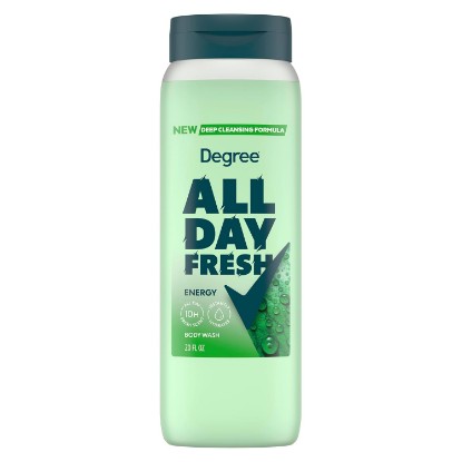 Picture of Degree All Day Fresh Body Wash Fresh Energy Deep Cleansing 20 FO | Deep cleansing body wash with an energizing Fresh Energy scent.