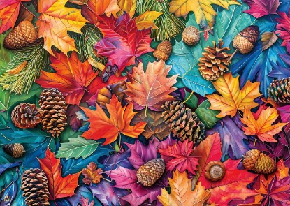 Picture of Ravensburger Autumn Riches 500 Piece Jigsaw Puzzle | Premium Quality Made in Europe | FSC Certified Materials