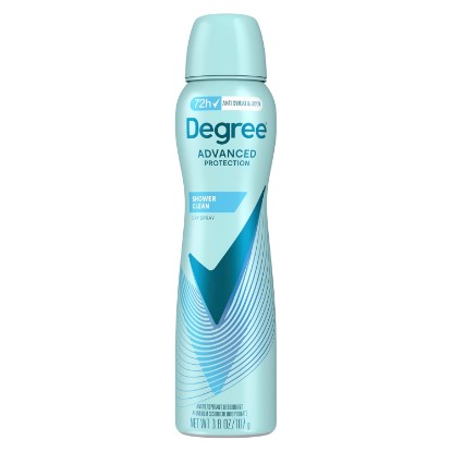 Picture of Degree Antiperspirant Deodorant Dry Spray Shower Clean 3.8 oz | 72-Hour Sweat and Odor Protection For Women With Body Heat Activated® Technology