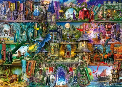 Picture of Ravensburger Myths & Legends - 1000 Piece Jigsaw Puzzle - Stunning, Vivid Colors - Exciting Mythical Scene - Bold Heroes - Scary Villains - Puzzles for Adults The Forest Stewardship Council