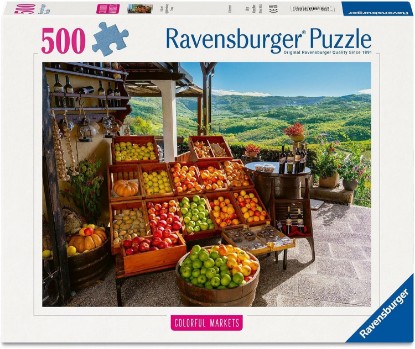 Picture of Ravensburger Fruit Market, Croatia 500 Piece Puzzle for Adults The Forest Stewardship Council