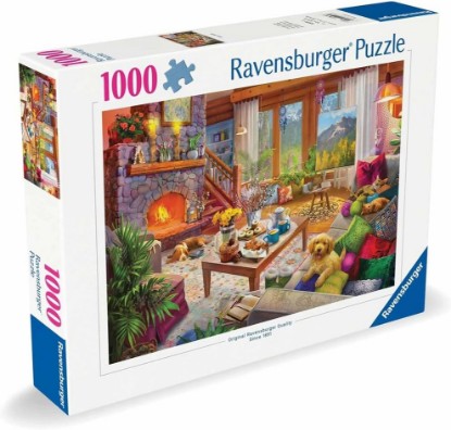 Picture of Ravensburger Cozy Cabin 1000 Piece Jigsaw Puzzle for Adults - 12000293 - Handcrafted Tooling, Made in Germany, Every Piece Fits Together Perfectly The Forest Stewardship Council