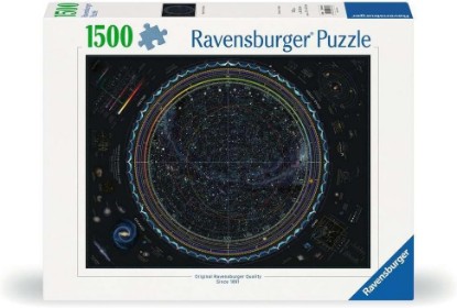 Picture of Ravensburger Map of The Universe - 1500 Piece Jigsaw Puzzle - Stunning, Vivid Imagery of Our Galaxy - Colorful Detail of Galaxies, Stars & More - Ideal Gift - Frameable Art - Puzzles for Adults The Forest Stewardship Council