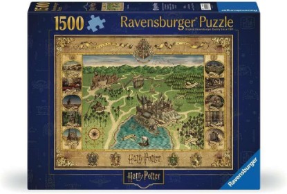 Picture of Ravensburger Harry Potter Hogwarts Map 1500 Piece Jigsaw Puzzle for Adults - 12000720 - Handcrafted Tooling, Made in Germany, Every Piece Fits Together Perfectly The Forest Stewardship Council