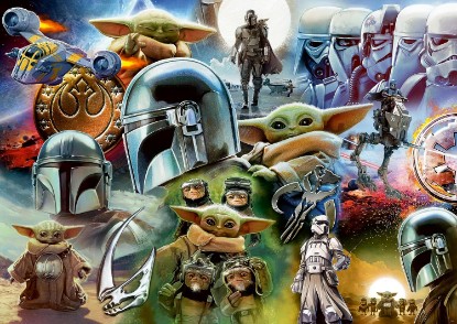 Picture of Ravensburger Star Wars Mandalorian and Grogu 1000 Piece Puzzle for Adults The Forest Stewardship Council
