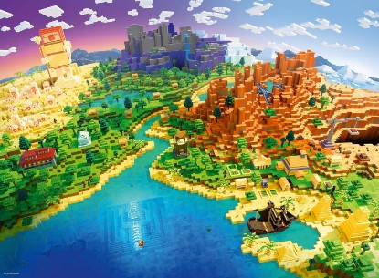 Picture of Ravensburger Minecraft 500 Piece Jigsaw Puzzle | Premium Quality Made in Europe | FSC Certified Materials