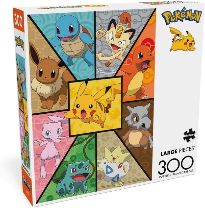 Picture of Buffalo Games - Pokémon Kanto Companions - 300 Piece Puzzle for Adults | Official Art, Made in USA, Easy-Grip Pieces, Recycled Board, Size: 21 x 15 in, Includes Poster, Frameable Art, Giftable