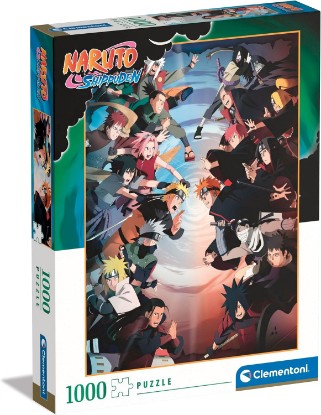 Picture of Clementoni - Naruto Shippuden Shippuden-1000 Pieces, Vertical, Fun for Adults, Manga, Anime, Made in Italy, Multicoloured, 39834