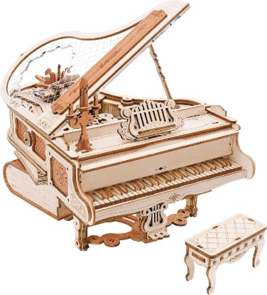 Picture of ROKR 3D Wooden Puzzles for Adults 223pcs Piano Model Kit 1:20 Scale Building Puzzles Wooden Music Box Unique Gift for Men Women Hobbies for Birthday Christmas