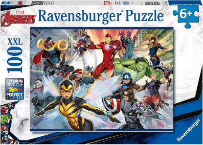 Picture of Ravensburger Marvel Avengers 100 Piece Jigsaw Puzzle for Kids Age 6 Years Up The Forest Stewardship Council