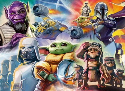 Picture of Ravensburger The Mandalorian and Grogu 500 Piece Puzzle for Adults The Forest Stewardship Council