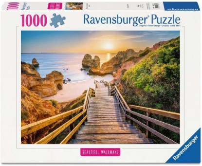 Picture of Ravensburger Stairway to Camilo Beach, Algarve 1000 Piece Puzzle for Adults The Forest Stewardship Council