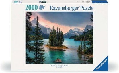 Picture of Ravensburger Spirit Island, Canada - 2000 Piece Jigsaw Puzzle - Featuring Stunning Mountains, Vivid Water, Evergreens & More - Frameable - Premium Quality - Puzzles for Adults The Forest Stewardship Council