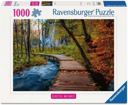 Picture of Ravensburger Autumnal Wooden Trail 1000 Piece Puzzle for Adults The Forest Stewardship Council