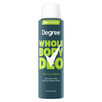 Picture of Degree Whole Body Deodorant Spray for Men, Active Fresh Scent, 4 oz | Aluminum Free 72 Hour Odor Protection