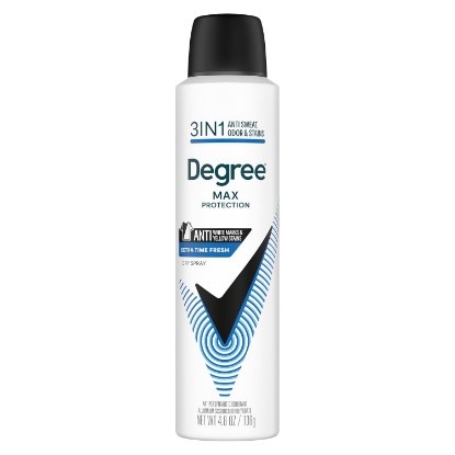 Picture of Degree Men Dry Spray Extra Fresh Max Protection 4.8 oz | Provides long-lasting odor protection with an extra fresh scent.