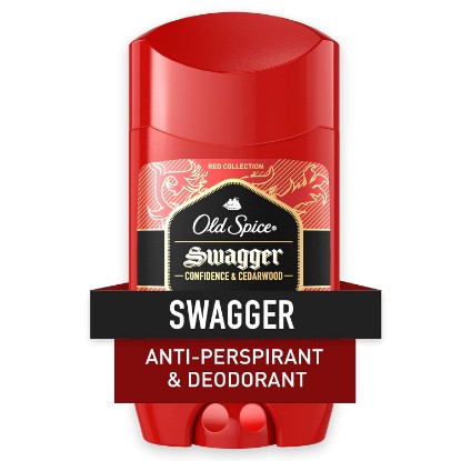Picture of Old Spice Antiperspirant Deodorant for Men, 24/7 Odor Protection, 24/7 Lasting Freshness, Red Collection, Swagger with Cedarwood Scent, 2.6 oz