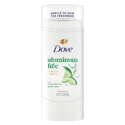 Picture of Dove Deodorant Stick Cucumber & Green Tea Aluminum Free 2.4 Oz | 72H Odor Protection