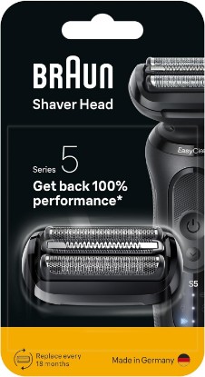 Picture of Braun Series 5 Electric Shaver Original Replacement Head, Get Back 100% Shaving Performance, Compatible with 50, 51, 52 Generations Shavers, Made in Germany, 54B