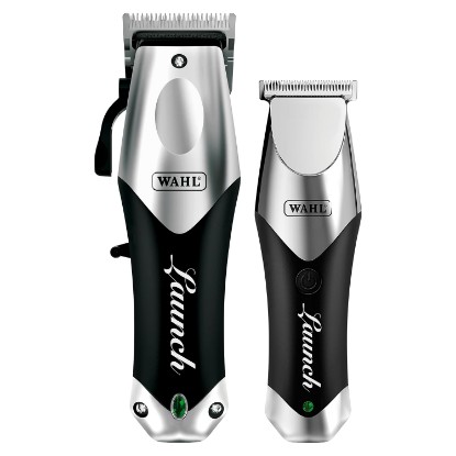 Picture of Wahl Professional Launch Combo, Cordless Clipper & Trimmer Set,Model 08001 | 6000 RPM Rotary Motors with Taper & T-Blades for Full Cuts & Detail, 110 Min Runtime, USB-C Charging, 9 Guides Included