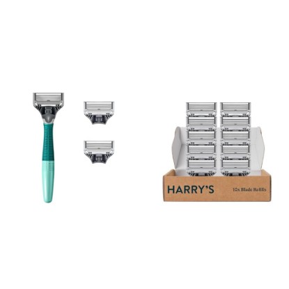 Picture of Harry's Razors for Men - 11 Count, Modern Style, Stainless Steel, Sensitive Skin, Male