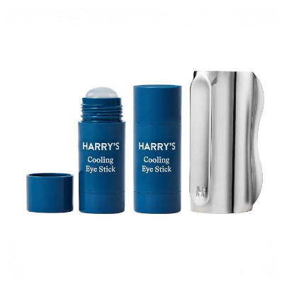 Picture of Harry's Cooling Eye Kit for Men - Gua Sha Tool and 2 Cooling Eye Sticks | Depuffing Facial Massage