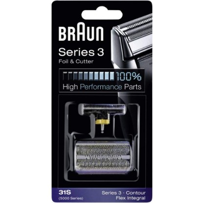 Picture of Braun 31S Replacement Foil and Cutter Cassette Multi Silver BLS Combi Pack