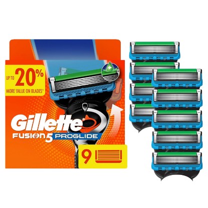Picture of Gillette Fusion5 ProGlide Razor Blades for Men, 5-Blade Razor Refills, 9 Count